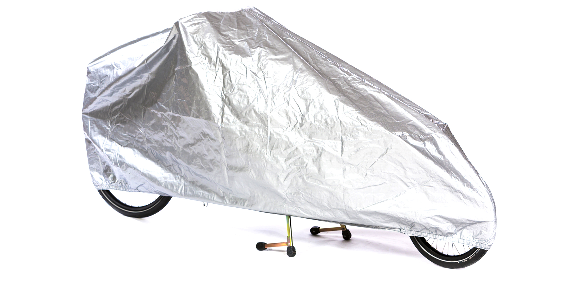 BAKFIETS.nl Wettergarage Cargo lang, silber