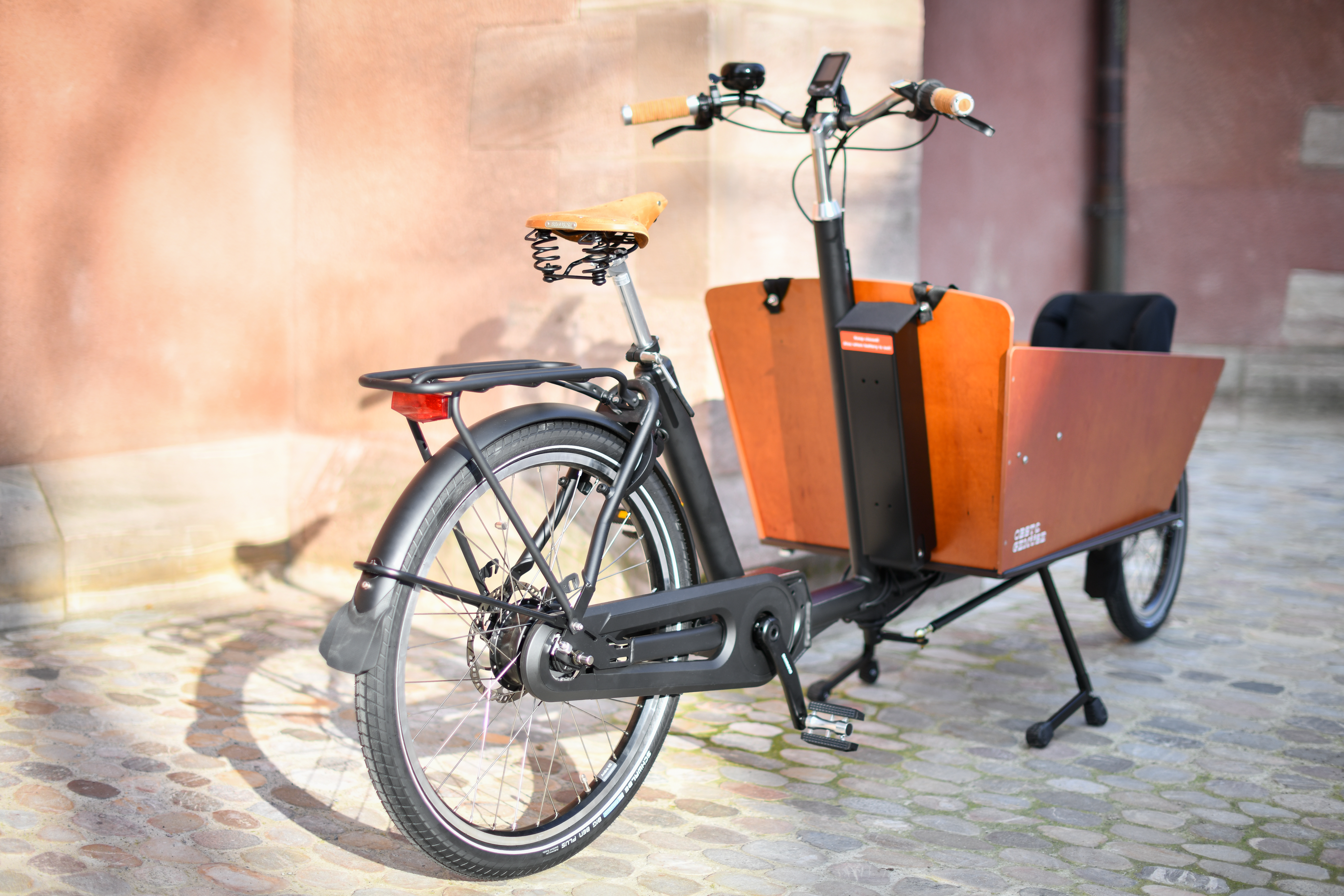 BAKFIETS.NL Gepäckträger ohne Akku schwarz matt