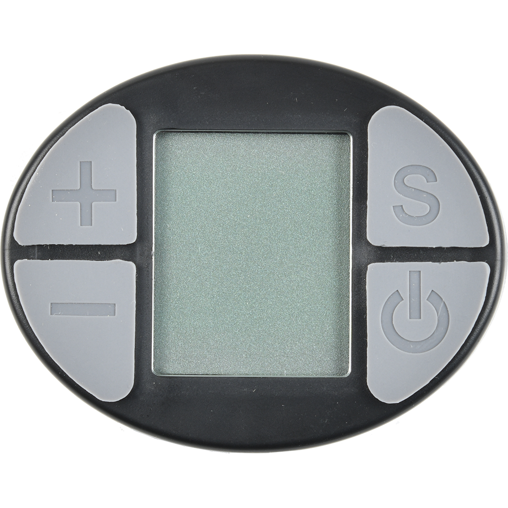 Bakfiets LCD Display Oval Schwarz/Grau