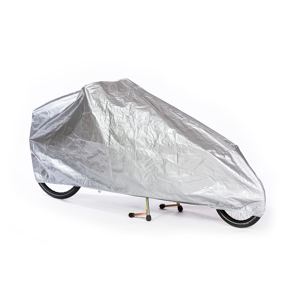 BAKFIETS.nl Wettergarage Cargo lang, silber